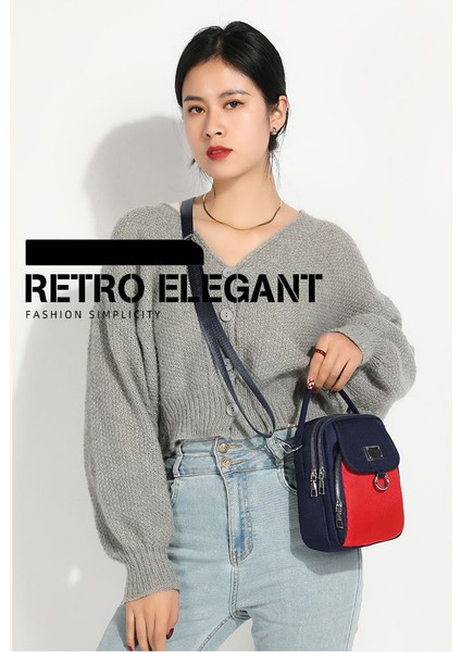 Stil C 2022 Moda Kadın Askılı Çanta Naylon Su Geçirmez Fermuarlı Kadın Omuz Paketi Büyük Kapasiteli Kızlar Seyahat Crossbody Çanta (Yurt Dışından)