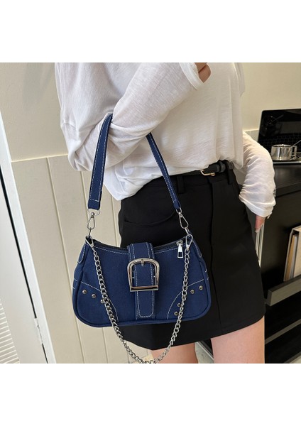 Beyaz Kadın Moda Koltuk Altı Çanta Y2K Rahat Koltuk Altı Çanta Kanvas Serin Koltuk Altı Çanta Fermuar Kapatma Çok Yönlü Arkadaş Çanta (Yurt Dışından) fırsatları