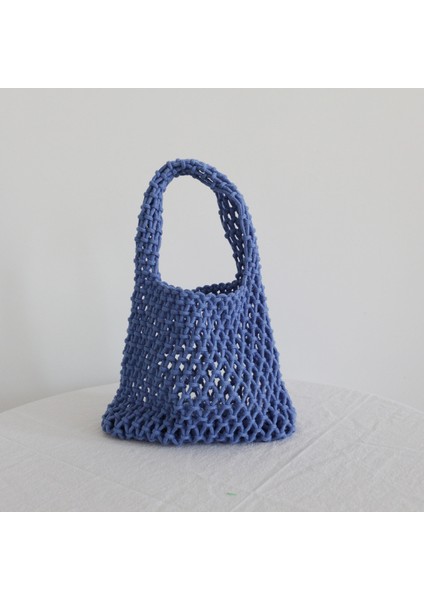Turuncu Innerbag ile Yaklaşık 20X7X17 cm Tığ El Örgü Çanta Macaron Pamuk Halat Hollow Out Çanta Hasır Çanta Kore Plaj Dokuma File Çanta (Yurt Dışından) fırsatları