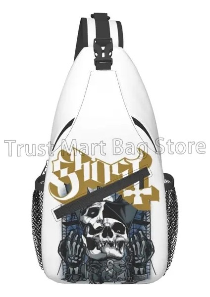 Stil 8 Ghost Band Göğüs Çantası Ghost B.c.erkekler Kadınlar Için Crossbody Omuz Sırt Çantası Rahat Sling Çanta Seyahat Yürüyüş Sırt Çantası (Yurt Dışından)