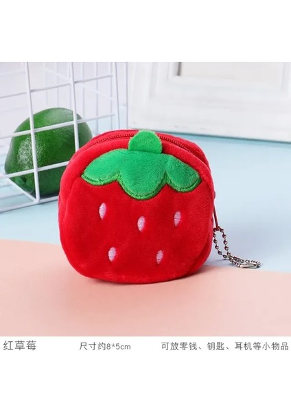 Stil 8 Sevimli Hayvan Erkek Kız Peluş Bozuk Para Cüzdanı Fermuarlı Çanta Depolama Kılıfı Mini Çanta Çocuklar ve Kadınlar Için Hediye (Yurt Dışından)