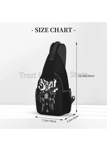 Stil 4 Ghost Band Göğüs Çantası Ghost B.c.erkekler Kadınlar Için Crossbody Omuz Sırt Çantası Rahat Sling Çanta Seyahat Yürüyüş Sırt Çantası (Yurt Dışından) fırsatları