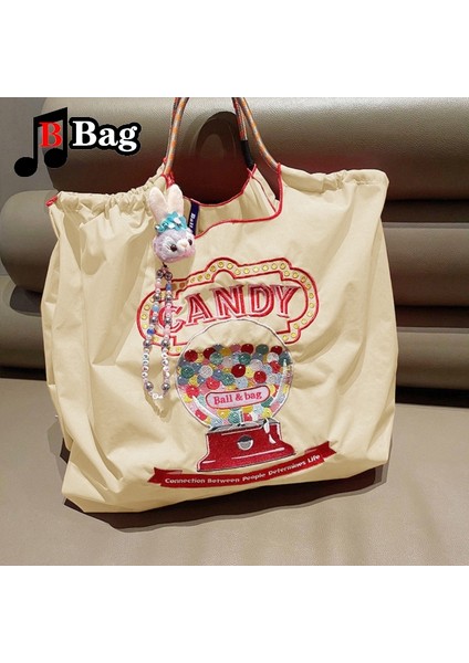 Stil 9 Orta Japon Kadın Kız Tatlı Karikatür Naylon Naylon Omuz Çantaları Çanta Tote Moda Kadın Büyük Kapasiteli Kumaş Alışveriş Çantaları (Yurt Dışından) fiyatları