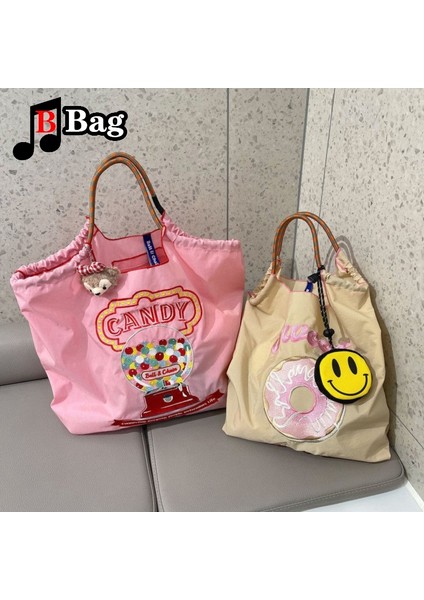 Stil 9 Orta Japon Kadın Kız Tatlı Karikatür Naylon Naylon Omuz Çantaları Çanta Tote Moda Kadın Büyük Kapasiteli Kumaş Alışveriş Çantaları (Yurt Dışından) modelleri