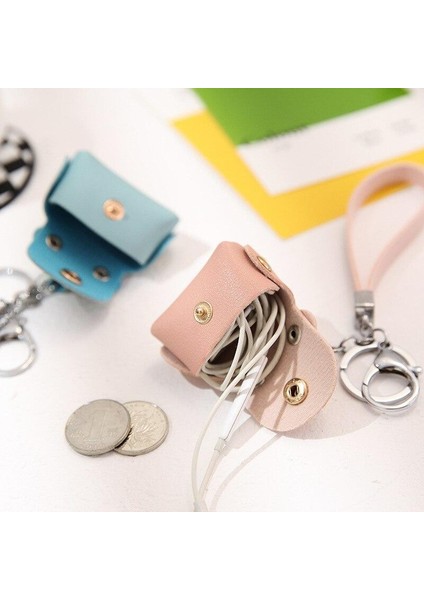 Rastgele Renk 1 Adet Retro Deri Mini Para Cüzdan Çanta Çocuklar Kulaklık Kutusu Çanta Para Cüzdan Kadın Moda Anahtarlık Araba Anahtarlık Bozuk Para Çantaları Kese (Yurt Dışından)