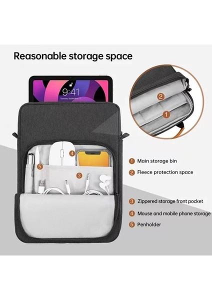 Çiçekler 9-11IN 9-13 Inç Tablet Çantası Ipad Air Için Ipad Pro Mini 2020 Xiaomi 2022 Için Omuzdan Askili Çanta Darbeye Dayanıklı Depolama Bilgisayar Çantası Çanta Yeni (Yurt Dışından) fırsatları