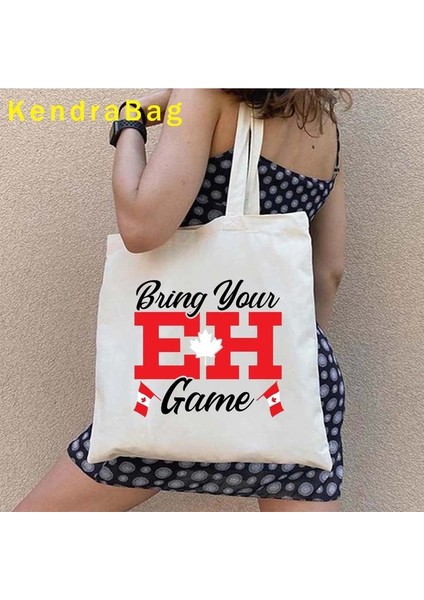 139 35X40CM Kanada Bayrağı Haritası Ottawa Toronto Kanada Vintage Vatansever Semboller Akçaağaç Yaprağı Kanada Ayı Hediye Kanvas Tote Çanta Pamuk Çanta (Yurt Dışından)