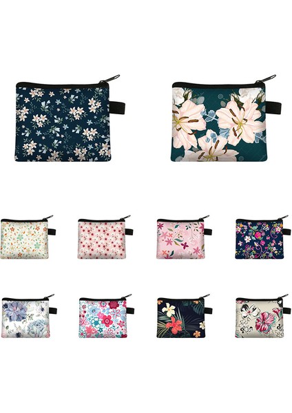 15 Moda Kanvas Para Cüzdan Küçük Taze Kelebek Baskılı Bozuk Para Cüzdanı Taşınabilir Fermuar Cüzdan Para Çantaları Kulaklık Fermuar Kese Çocuklar (Yurt Dışından)