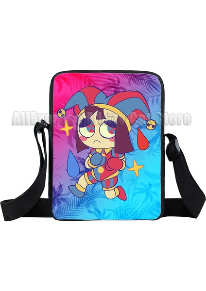 11 Inanılmaz Dijital Circu Omuz Çantası Pomni Jax Çocuk Boys Crossbody Çanta Karikatür Cep Telefonu Messenger Çanta Kare Küçük Çanta (Yurt Dışından)