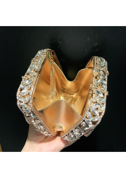 16 13.5CMX13.5CMX6CM 17 Renk Yeni Altın Yay Kristal Manşonlar Kare Rhinestone Akşam Çanta Parti Balo Çanta Lüks Kadın Düğün Gelin Çantalar (Yurt Dışından) fırsatları