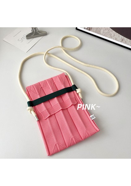Siyah Moda Örgü Küçük Crossbody Çanta Kadın Organ Pileli Mini Omuz Askılı Çanta Bayanlar Katlanabilir Uzun Sapanlar Telefon Çanta (Yurt Dışından) indirimleri