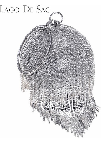 B1 12.5X12.5X12.5CM Dairesel Top Elmas Püskül Kadın Parti Yemeği Manşonlar Akşam Düğün Çantası Kadın Gelin Omuz Çanta Bileklikler Debriyaj (Yurt Dışından) indirimleri