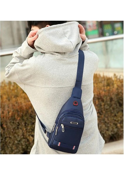 Kahverengi Unisex Kanvas Eğlence Sporları Küçük Sırt Çantası Oxford Kumaş Tek Omuz Messenger Çanta Göğüs Çantası (Yurt Dışından) fırsatları