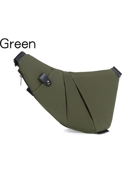 Yeşil 8 Renkler Erkek Ultra Ince Anti-Hırsızlık Küçük Göğüs Çantası Çapraz Vücut Çanta Erkek Tek Omuz Sling Çanta Seyahat Kadın Erkek Spor Çantası (Yurt Dışından)