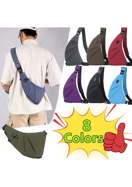 Yeşil 8 Renkler Erkek Ultra Ince Anti-Hırsızlık Küçük Göğüs Çantası Çapraz Vücut Çanta Erkek Tek Omuz Sling Çanta Seyahat Kadın Erkek Spor Çantası (Yurt Dışından) fiyatları