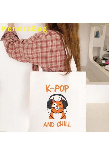 151 35X40 cm Kdrama Kpop Müzik Aşığı Kore Pop Parmak Kalp K Pop Kız Kore Sanat Omuz Okul Çantası Kim Kanvas Çanta Anime Shopper Hediyeler (Yurt Dışından)