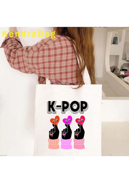 151 35X40 cm Kdrama Kpop Müzik Aşığı Kore Pop Parmak Kalp K Pop Kız Kore Sanat Omuz Okul Çantası Kim Kanvas Çanta Anime Shopper Hediyeler (Yurt Dışından) modelleri