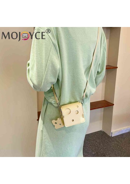 Stil 1 2023 Moda Mini Kadın Crossbody Çanta Peynir Şekilli Cep Telefonu Kılıfı Küçük Kare Dilim Kolye Kız Çanta (Yurt Dışından) modelleri