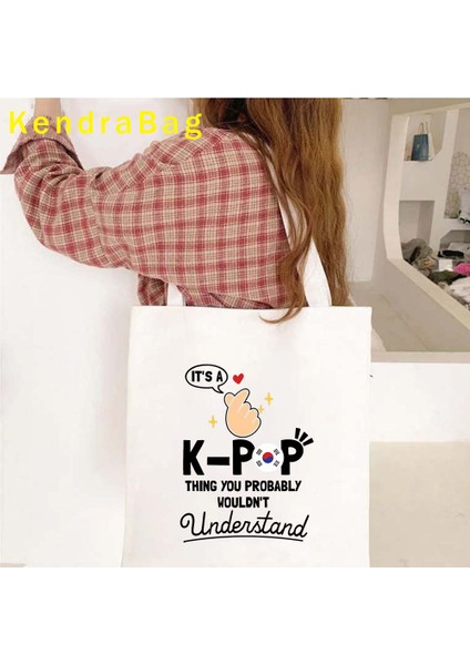 B 119 35X40 cm Kawaii Kore Kalp Kpop Popart Jimin Severler Harajuku Kız Omuz Okul Çantası Hediyeler Kore Müzik Kdrama Shopper Kanvas Çanta (Yurt Dışından) fırsatları