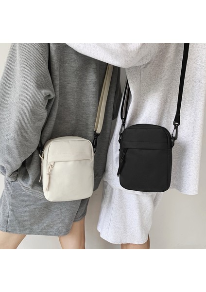 Siyah 2023 Oxford Kadın Crossbody Çanta Erkekler Için Küçük Omuz Çantaları Kore Düz Renk Öğrenciler Telefonu Çanta Mini Haberci Çanta (Yurt Dışından) fiyatları