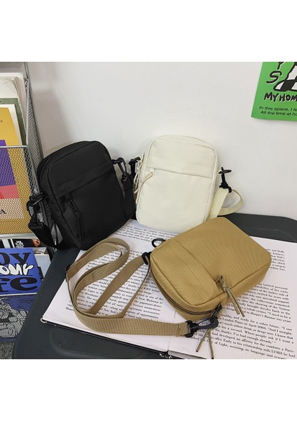 Siyah 2023 Oxford Kadın Crossbody Çanta Erkekler Için Küçük Omuz Çantaları Kore Düz Renk Öğrenciler Telefonu Çanta Mini Haberci Çanta (Yurt Dışından) modelleri