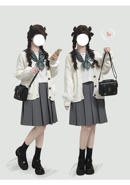 Küçük Japonya Tarzı Retro Yüksek Kaliteli Lolita Jk Sırt Çantası Omuz Çantaları Kız Postacı Çantası Evrak Çantası Çanta (Yurt Dışından)