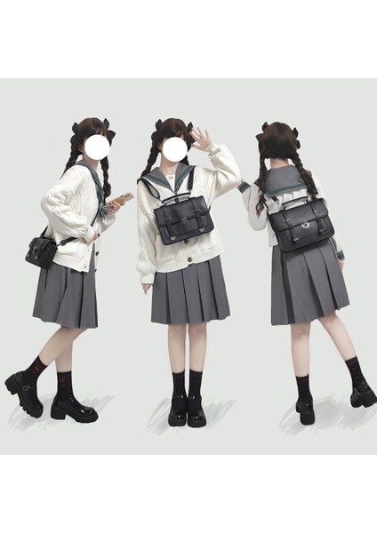 Küçük Japonya Tarzı Retro Yüksek Kaliteli Lolita Jk Sırt Çantası Omuz Çantaları Kız Postacı Çantası Evrak Çantası Çanta (Yurt Dışından)