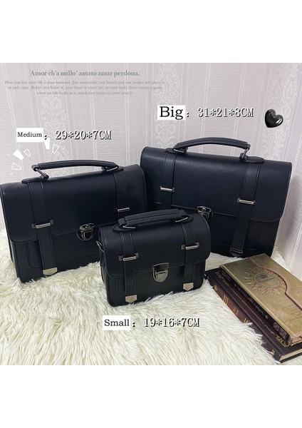 Küçük Japonya Tarzı Retro Yüksek Kaliteli Lolita Jk Sırt Çantası Omuz Çantaları Kız Postacı Çantası Evrak Çantası Çanta (Yurt Dışından)