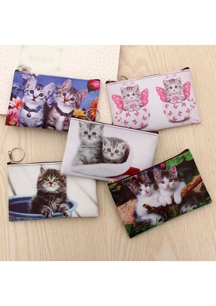 Stil 8 Karikatür Kedi Sikke Çanta Çocuk Kitty Debriyaj Küçük Cüzdan Kadın Para Cüzdan Çocuklar Sevimli Fermuarlı Çanta Kılıfı Tutucu Değişim Çantalar (Yurt Dışından) fiyatları