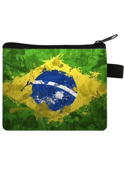 06 Ulusal Bayrak Cüzdan Öğrenci Erkek ve Kız Kısa Cüzdan Kart Çantası Cep Değişim Çanta Çanta Mini Bozuk Para Cüzdanı Küçük Kese Para (Yurt Dışından) fırsatları