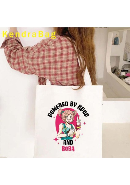 B 175 35X40 cm Komik Kpop Söyleyen Parmak Kalp Kdrama Sevgilisi Saranghae Oppa K Pop Kız Kore Harajuku Anime Kaçak Kanvas Çanta Çocuk Shopper Çanta (Yurt Dışından) fırsatları