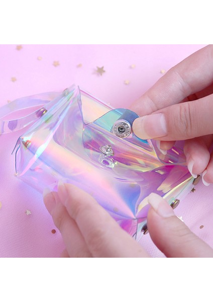 Şeffaf 1 Adet Şeffaf Bozuk Para Cüzdanı Kadın Küçük Cüzdan Kadın Değişim Çantalar Mini Çocuk Cep Cüzdan Anahtar Kart Tutucu Pvc El Çantaları (Yurt Dışından) fırsatları