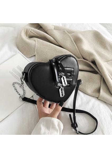 Beyaz Gotik Kalp Bıçak Zincir Kadınlar Için Crossbody Çanta Kız Y2K Rahat Omuz Çantası Tasarımcı Çantalar ve Çanta Yaz Cüzdan Goth (Yurt Dışından) fiyatları
