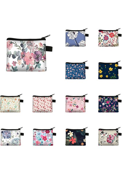 20 Moda El Çantası Cüzdan Kadın Güzel Ilmek Küçük Bozuk Para Cüzdanı Anahtar Saklama Çantası Edebi Baskı Kadın Fermuarlı Bozuk Para Cüzdanı (Yurt Dışından) fiyatları