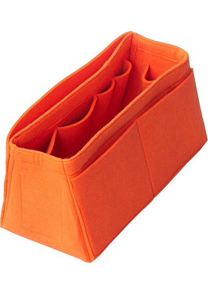 B Kırmızı 35-31X15X16 cm Astar H BIRKIN25 30 35 40 Keçe Ekleme Çanta Organizatör Makyaj Çantası Organize Taşınabilir Kozmetik Taban Şekli (Yurt Dışından) fırsatları