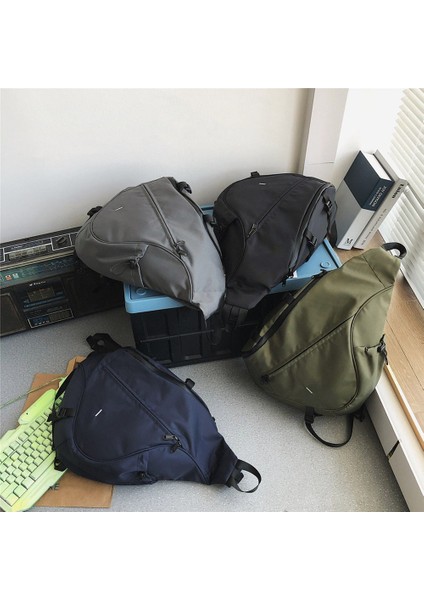 Siyah Erkek Askılı Çanta Kadın Naylon Su Geçirmez Büyük Kapasiteli Hip-Hoptrave Göğüs Çantası Çift Moda Rahat Tatil Omuz Bolsa (Yurt Dışından) fiyatları