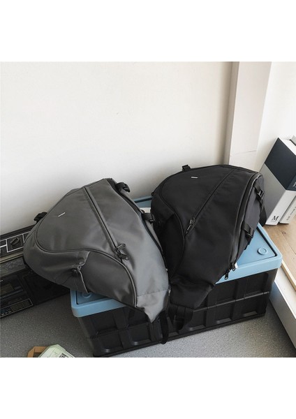 Siyah Erkek Askılı Çanta Kadın Naylon Su Geçirmez Büyük Kapasiteli Hip-Hoptrave Göğüs Çantası Çift Moda Rahat Tatil Omuz Bolsa (Yurt Dışından) fırsatları