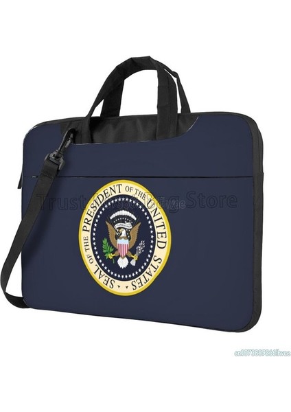 Stil 2 15.6 Inç Amerika Birleşik Devletleri Başkanı Mühür Dizüstü Bilgisayar Omuz Çantası 13/14/15.6 Inç Dizüstü Bilgisayar Netbook Pc Kapak Kılıfı ile Uyumlu (Yurt Dışından)