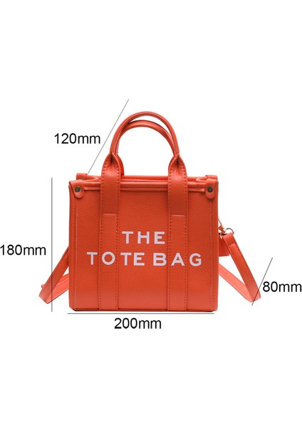 Küçük Turuncu Tote Çanta Lüks Tasarımcı Çanta Tote Kadın Çanta Mektup Omuz Çantaları Markalar Shopper Çantalar Kadınlar Için Crossbody Çanta Debriyaj 2023 (Yurt Dışından)