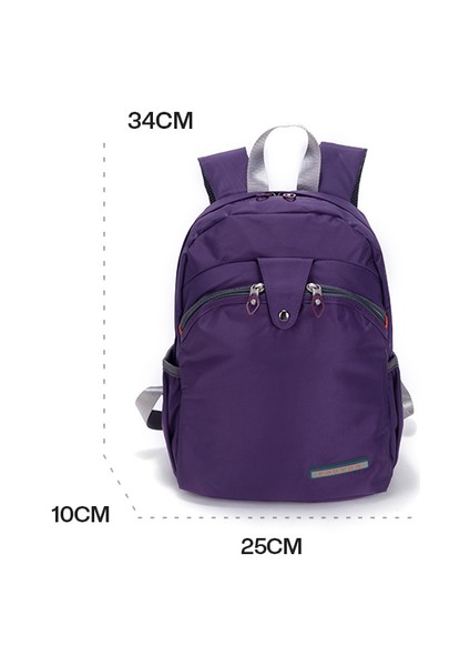 Mor-Küçük Fouvor 2023 Yeni Rahat Sırt Çantası Kadın Omuz Çantası Oxford Banliyö Moda Küçük Sırt Çantası Kadın Kanvas Seyahat Çantası 2587-11 (Yurt Dışından)