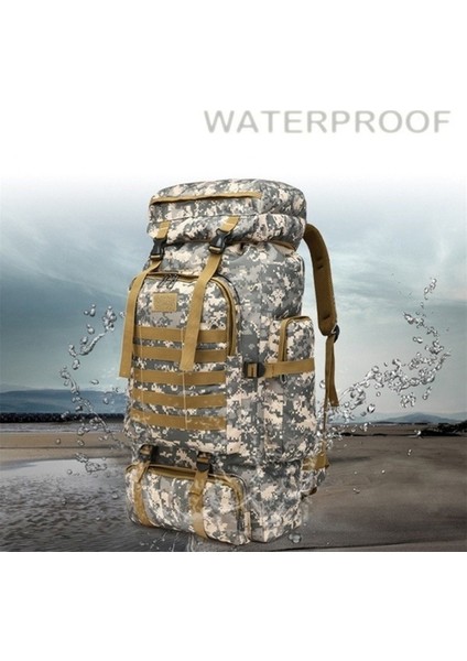 Siyah (100L) Dağcılık Çantası 80L/100L Tırmanma Çantası Askeri Taktik Sırt Çantaları Büyük Sırt Çantası Açık Havada Yürüyüş Kamp Seyahat Çantaları (Yurt Dışından) indirimleri