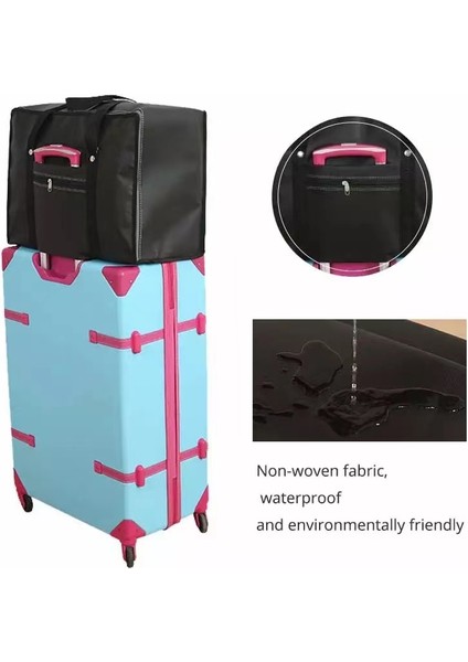 Mavi M Yeni Taşınabilir Kalınlaşma Seyahat Çantası Büyük Kapasiteli Giysi Saklama Torbaları Katlanabilir Toz Geçirmez Giyim Bagaj Çantası Büyük Hareketli Çantalar (Yurt Dışından) fırsatları