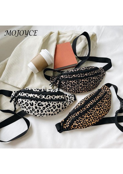 Beyaz Retro Kadın Omuz Çantaları Leopar Baskı Messenger Göğüs Çantası Rahat Büyük Pazen Bel Paketi Moda Çanta (Yurt Dışından) fiyatları