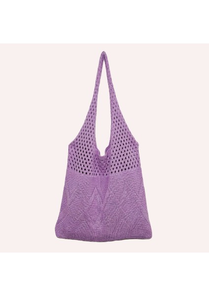 Bej Tasarımcı Örme Çanta Kadın Büyük Kapasiteli Tote Kadın Omuz Çantası Yaz Plaj Çantası Çantalar Rahat Içi Boş Dokuma Alışveriş (Yurt Dışından) indirimleri