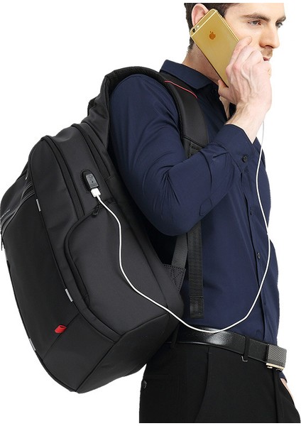 Siyah Model A 17.3 Inç Kingsons Erkekler 15.6/17.3 Inç Dizüstü Bilgisayar Iş Sırt Çantası Erkek Anti-Hırsızlık Seyahat Çantası USB Şarj Gençler Için Su Geçirmez Sırt Çantaları (Yurt Dışından) modelleri