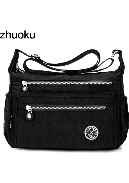 Göl Mavi Kadın Postacı Çantası Mini Bayanlar Naylon Çanta Omuz Çantası Kadınlar Için Tote Çanta Bolsas Feminina Crossbody Çanta (Yurt Dışından) fiyatları