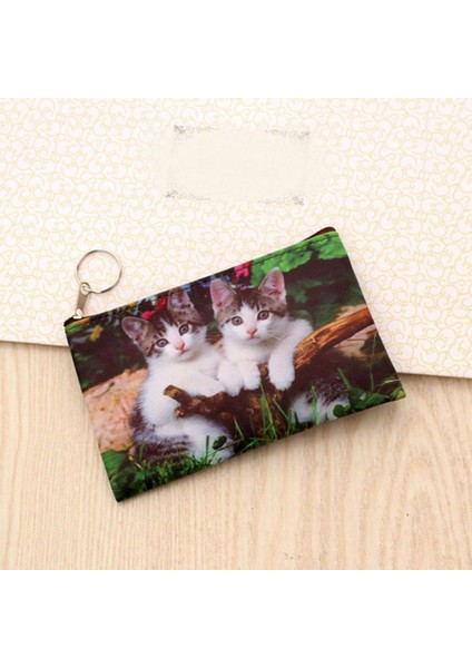 A2 Yeni Sevimli Kedi Bozuk Para Cüzdanı Çocuklar Debriyaj Cüzdan Kadın Mini Cüzdan Kart Fermuarlı Çizimli Çanta Tutucu Trafik Kadın Moda Çanta (Yurt Dışından) fırsatları