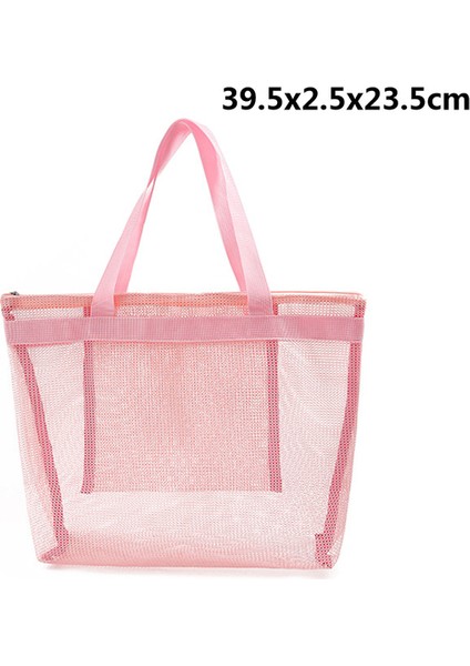 Pembe Plaj Oyuncak Örgü Çanta Çocuk Kabuk Saklama Çantası Plaj Deniz Kabuğu Çantası Havuz Örgü Çanta Kum Oyuncakları Yüzme Aksesuarları Çanta Boys & Girls (Yurt Dışından)