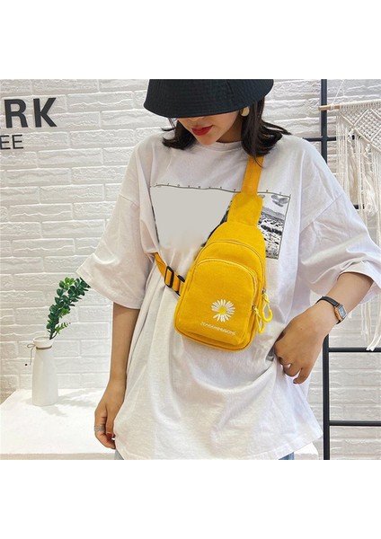 Sarı Göğüs Çanta Bahar ve Yaz Yaratıcı Tarzı Kadın Çantası Moda Kadın Tasarımcı Çanta Bel Çantaları Kadınlar Için Aşınmaya Dayanıklı (Yurt Dışından)