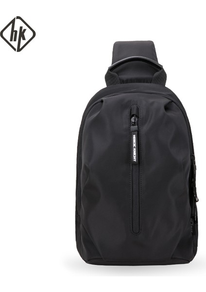 Siyah Hk Yeni Erkek Göğüs Çantası 9.7 "ıpad Kısa Seyahat Messenger Çanta Su Geçirmez Crossbody Paketi Moda Tek Çanta Erkekler (Yurt Dışından) fiyatları